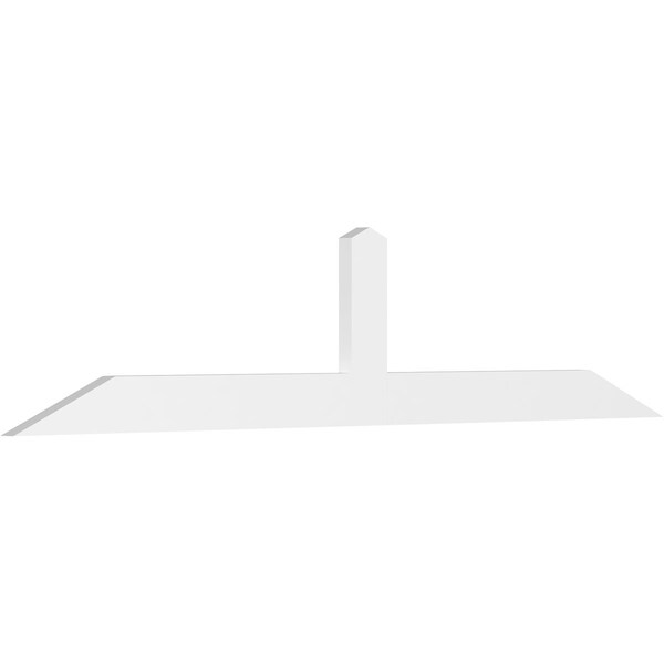 Ekena Millwork Portland Architectural Grade PVC Gable Bracket, 108"W x 22 1/2"H x 2"D x 6"F, 5/12 Pitch GBP108X23X0206POR00 - main